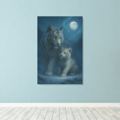 White Tiger – Guardian of Light – ManJiangHong Art Leinwanddruck (Insitu (Holzboden))