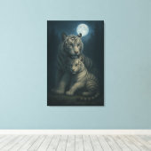 White Tiger – Guardian of Light – ManJiangHong Art Leinwanddruck (Insitu (Holzboden))
