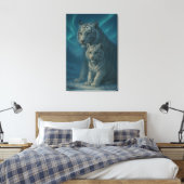 White Tiger – Guardian of Light – ManJiangHong Art Leinwanddruck (Insitu (Schlafzimmer))