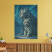 White Tiger – Guardian of Light – ManJiangHong Art Leinwanddruck (Insitu (Wohnzimmer))