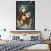 White Tiger – Guardian of Light – ManJiangHong Art Leinwanddruck (Insitu (Schlafzimmer))