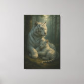 White Tiger – Guardian of Light – ManJiangHong Art Leinwanddruck (Vorderseite)