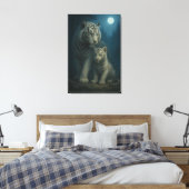 White Tiger – Guardian of Light – ManJiangHong Art Leinwanddruck (Insitu (Schlafzimmer))
