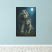 White Tiger – Guardian of Light – ManJiangHong Art Leinwanddruck (Insitu (Holzboden))