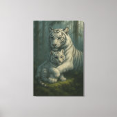 White Tiger – Guardian of Light – ManJiangHong Art Leinwanddruck (Vorderseite)