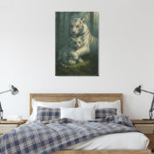 White Tiger – Guardian of Light – ManJiangHong Art Leinwanddruck (Insitu (Schlafzimmer))