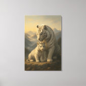 White Tiger – Guardian of Light – ManJiangHong Art Leinwanddruck (Vorderseite)