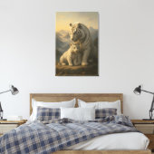 White Tiger – Guardian of Light – ManJiangHong Art Leinwanddruck (Insitu (Schlafzimmer))