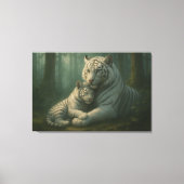 White Tiger – Guardian of Light – ManJiangHong Art Leinwanddruck (Vorderseite)