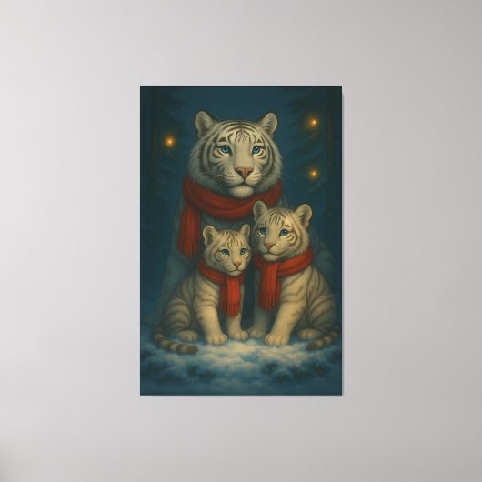 White Tiger – Guardian of Light – ManJiangHong Art Leinwanddruck (Vorderseite)