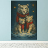 White Tiger – Guardian of Light – ManJiangHong Art Leinwanddruck (Insitu (Holzboden))