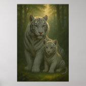 White Tiger – Guardian of Light – ManJiangHong Art Poster (Vorne)