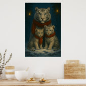 White Tiger – Guardian of Light – ManJiangHong Art Poster (Küche)
