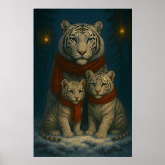 White Tiger – Guardian of Light – ManJiangHong Art Poster (Vorne)
