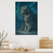 White Tiger – Guardian of Light – ManJiangHong Art Poster (Küche)