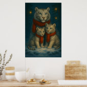 White Tiger – Guardian of Light – ManJiangHong Art Poster (Küche)