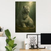 White Tiger – Guardian of Light – ManJiangHong Art Poster (Heimbüro)