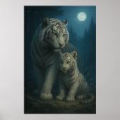 White Tiger – Guardian of Light – ManJiangHong Art Poster (Vorne)
