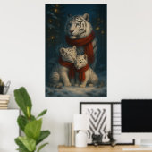 White Tiger – Guardian of Light – ManJiangHong Art Poster (Heimbüro)
