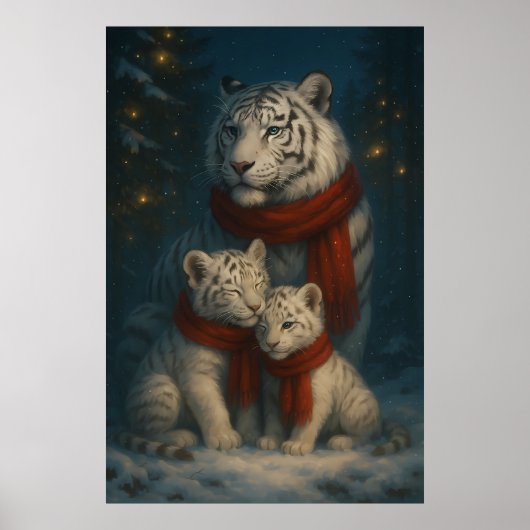 White Tiger – Guardian of Light – ManJiangHong Art Poster (Vorne)