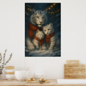 White Tiger – Guardian of Light – ManJiangHong Art Poster (Küche)
