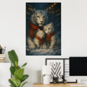 White Tiger – Guardian of Light – ManJiangHong Art Poster (Heimbüro)