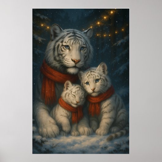 White Tiger – Guardian of Light – ManJiangHong Art Poster (Vorne)
