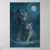 White Tiger – Guardian of Light – ManJiangHong Art Poster (Vorne)