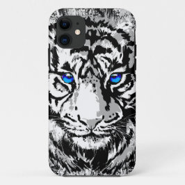 White Tiger Head - Blue Eyes - Tiger Case-Mate iPhone Hülle