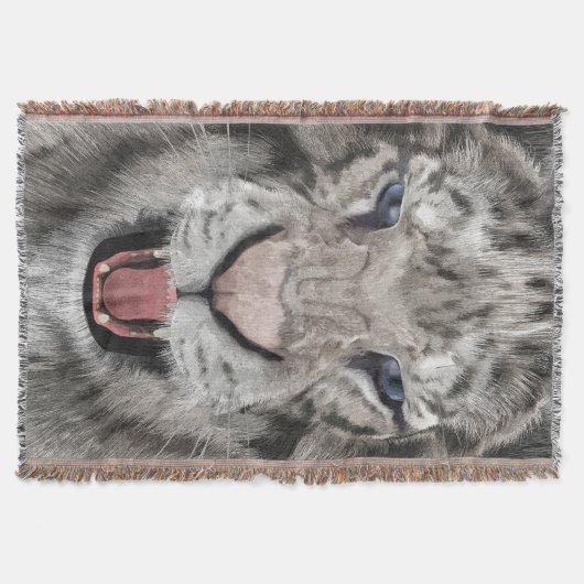 White Tiger Head  Decke (Vorderseite)