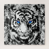 White Tiger Head - Tiger Portrait Jigsaw Puzzle (Vertikal)
