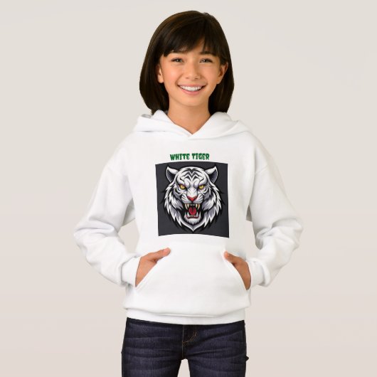 White Tiger Hoodie (Vorne ganz)
