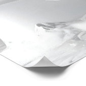 White Tiger in Bathtub Art Print Cheetah Poster Ba (Ecke)