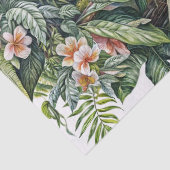 White Tiger In Lush Jungle  Seidenpapier (Detail)