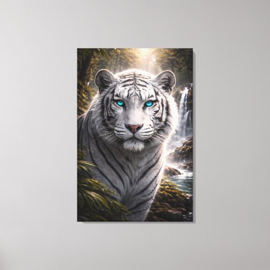 White Tiger in Motion – ManJiangHong Art Series Leinwanddruck (Vorderseite)