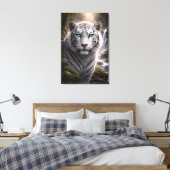 White Tiger in Motion – ManJiangHong Art Series Leinwanddruck (Insitu (Schlafzimmer))