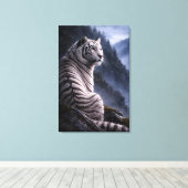 White Tiger in Motion – ManJiangHong Art Series Leinwanddruck (Insitu (Holzboden))