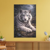 White Tiger in Motion – ManJiangHong Art Series Leinwanddruck (Insitu (Wohnzimmer))