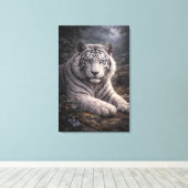 White Tiger in Motion – ManJiangHong Art Series Leinwanddruck (Insitu (Holzboden))