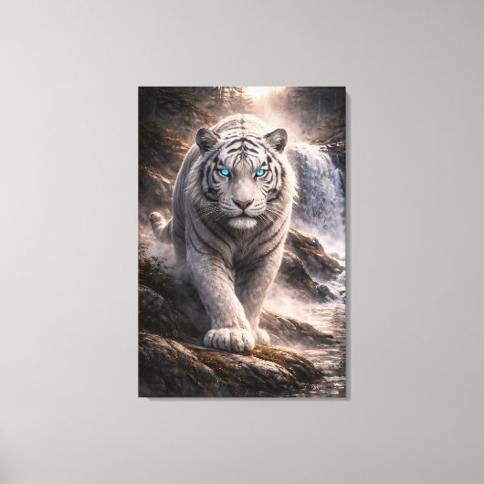 White Tiger in Motion – ManJiangHong Art Series Leinwanddruck (Vorderseite)