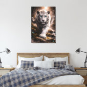 White Tiger in Motion – ManJiangHong Art Series Leinwanddruck (Insitu (Schlafzimmer))
