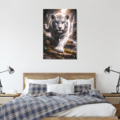 White Tiger in Motion – ManJiangHong Art Series Leinwanddruck (Insitu (Schlafzimmer))