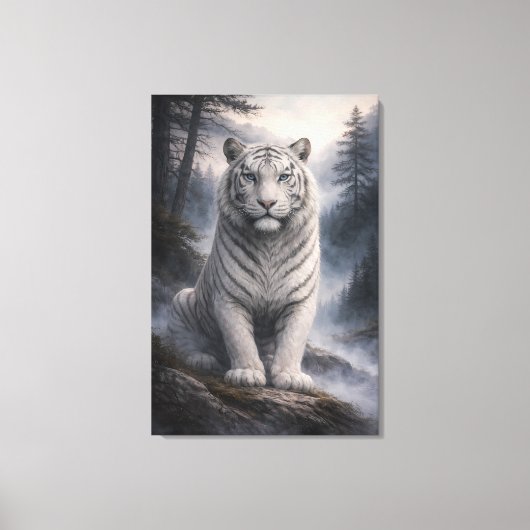 White Tiger in Motion – ManJiangHong Art Series Leinwanddruck (Vorderseite)