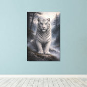 White Tiger in Motion – ManJiangHong Art Series Leinwanddruck (Insitu (Holzboden))