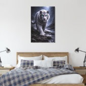 White Tiger in Motion – ManJiangHong Art Series Leinwanddruck (Insitu (Schlafzimmer))