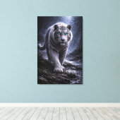 White Tiger in Motion – ManJiangHong Art Series Leinwanddruck (Insitu (Holzboden))