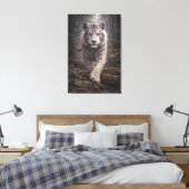 White Tiger in Motion – ManJiangHong Art Series Leinwanddruck (Insitu (Schlafzimmer))