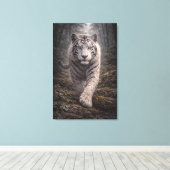 White Tiger in Motion – ManJiangHong Art Series Leinwanddruck (Insitu (Holzboden))