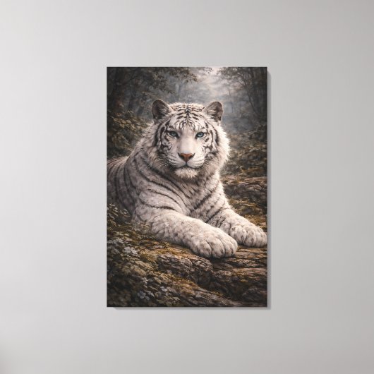White Tiger in Motion – ManJiangHong Art Series Leinwanddruck (Vorderseite)
