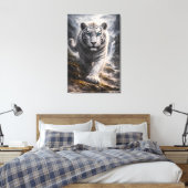 White Tiger in Motion – ManJiangHong Art Series Leinwanddruck (Insitu (Schlafzimmer))